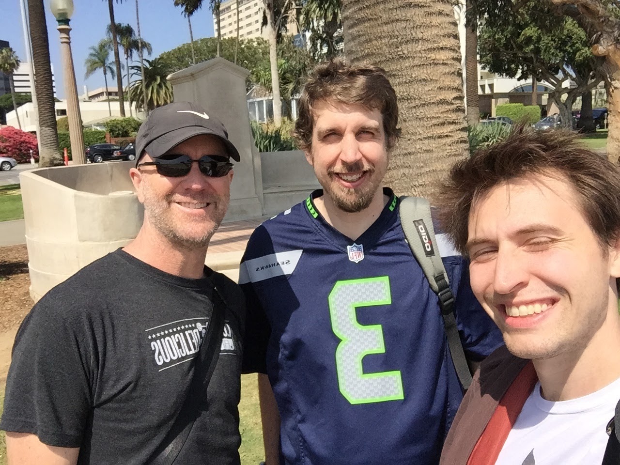 Patrick (ceo), Kevin (eng lead), and me in LA planning it all