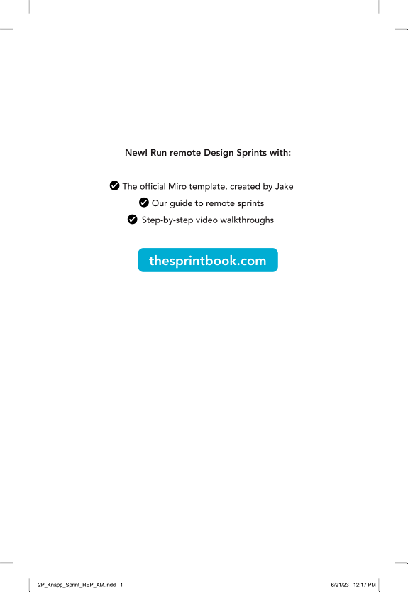 Sprint: How to Solve Big Problems and Test New Ideas in Just Five Days